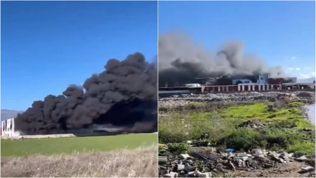 Hatay'da mobilya fabrikasında yangın