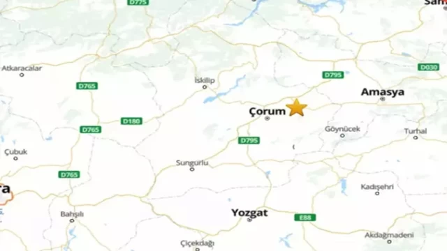 Çorum'da deprem