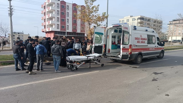 Şanlıurfa'da motosikletli kaza : 1 yaralı